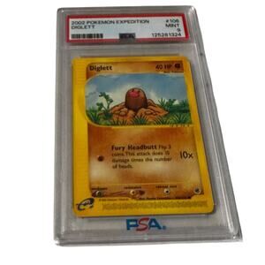 2002 PSA 9 Pokemon Expedition Diglett #106 Graded